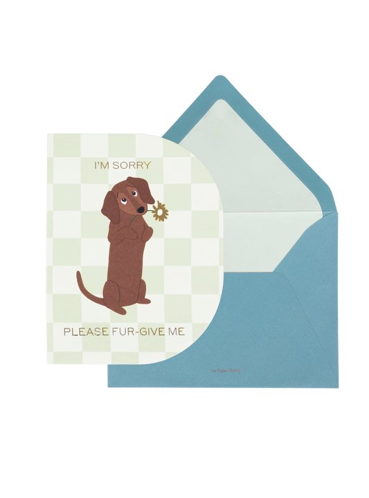 Please Furgive Me Greeting Card